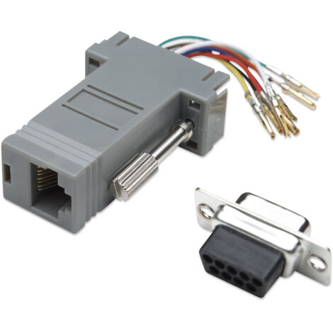 MANHATTAN Adattatore Modulare DB 9p. F/RJ45 8 fili (1/5)