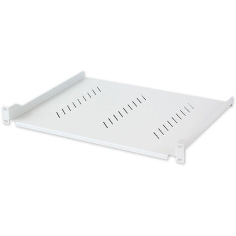 Mensola per Rack 19'' 350 mm 1U Grigia con Supporto a 2 Punti - Compatibile con INTELLINET