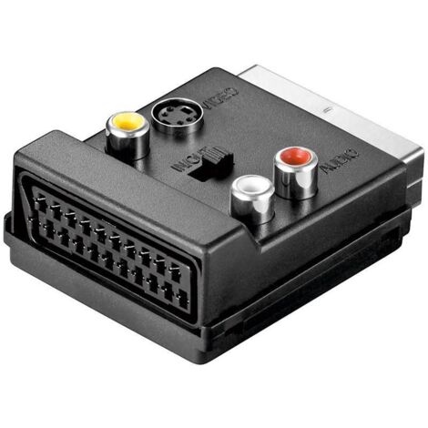OEM Convertitore Scart Maschio + Scart Femmina, 3x RCA Femmina, 1x SVHS Femmina (1/3)
