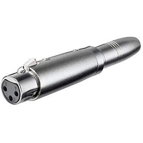 OEM Adattatore XLR Cannon Femmina a Jack 6,35 Femmina mono (1/2)