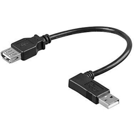 MANHATTAN Cavo prolunga USB 2.0 A M angolato / A F 0,3 mt