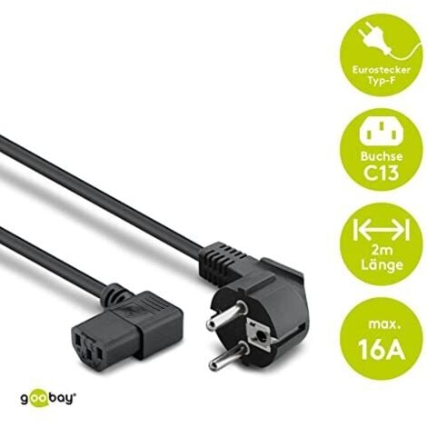 Cavo Alimentazione Assemblare A Schuko Angolata 1,5 Mt - GOOBAY - ICOC - Foto 4