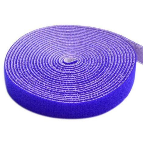 Techly Rotolo di strappo Fermacavi Lunghezza 25 m Larghezza 10 mm Blu (1/5)