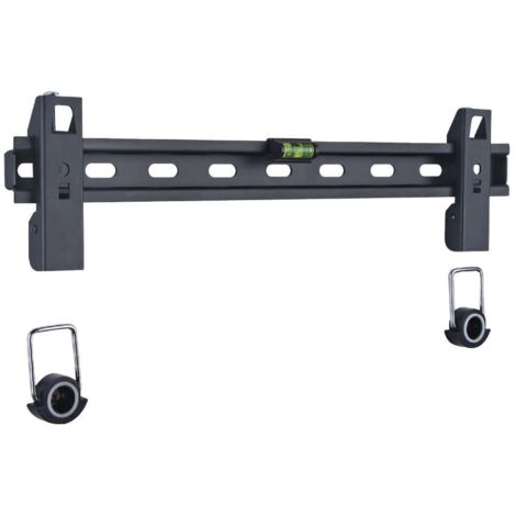 TECHLY Staffa Muro Fissa Slim con Distanziali TV LED LCD 23-55'' Nero