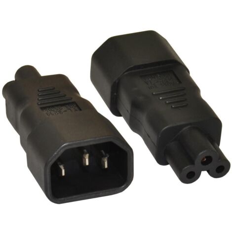 MANHATTAN Adattatore da IEC C14 Maschio a C5 Femmina Nero (1/3)