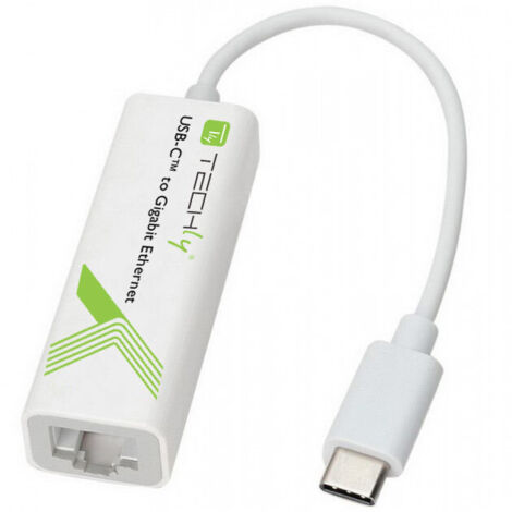 TECHLY Cavo Convertitore Adattatore da USB 3.1 Tipo C M a Gigabit Ethernet (1/5)