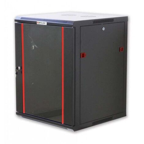 Armadio Intellinet Rack 19''a muro 12 Unita' sezione unica prof. 600mm Nero
