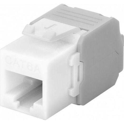 Goobay Frutto Keystone RJ45 Cat6A UTP 500MHz Bianco