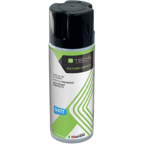 Techly Spray di Pulizia Contatti Elettrici ed Elettronici 400ml (1/2)