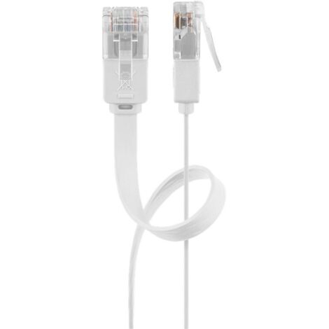 Intellinet Cavo di Rete Patch Piatto in Rame Cat.6 UTP 5m Bianco