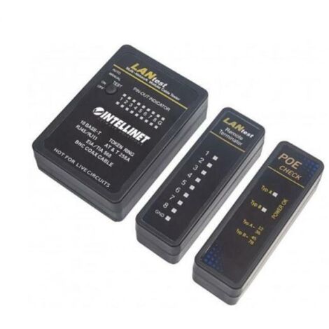 Intellinet Tester Professionale POE RJ45 e BNC