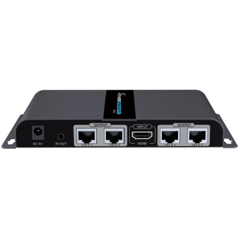 Techly Extender Splitter HDMI 1x4 PoE con IR su Cavo Cat.6 fino a 50m (1/3)