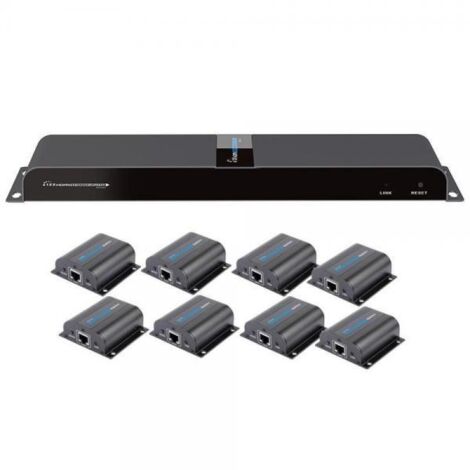 Techly Np Extender Splitter HDMI 1x8 con IR su Cavo Cat. 6 fino a 50m (1/2)