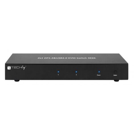 Techly Switch KVM 2 porte DisplayPort1.2 per doppio Monitor (1/5)