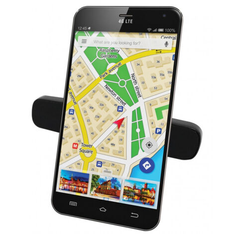 Techly Supporto magnetico da auto per Smartphone con doppia clip (1/4)