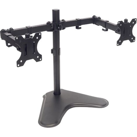 Manhattan Supporto da Scrivania per 2 Monitor 13-32'' con Base e Doppio Snodo (1/5)