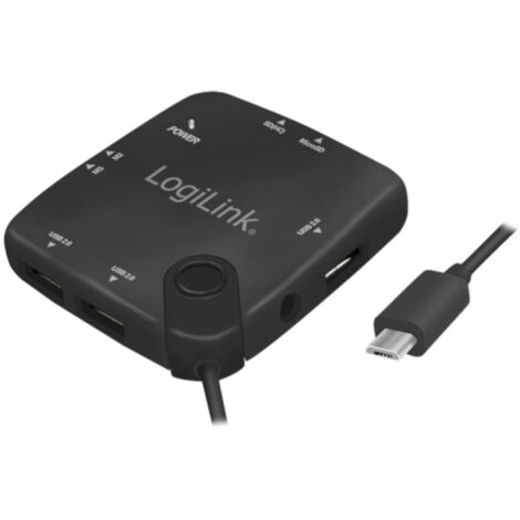 Logilink HUB Multifunzione On-The-Go Micro-USB e Lettore di Schede (1/5)