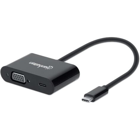 Manhattan Convertitore USB-C  a VGA con porta Power Delivery (1/5)