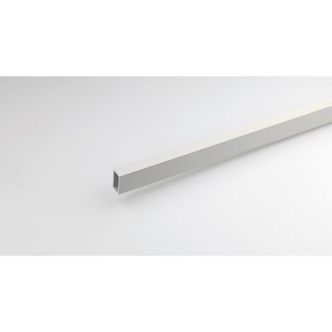 PROFILO PER FAI DA TE TUBO RETTANGOLARE mm 20 x 10 x 1 - mt 1 col.argento UNIKO 8 PZ
