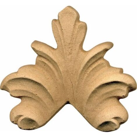 Fregio per Mobili in Pasta di Legno finitura Grezza 75x70 mm art. 03.4514