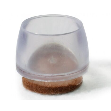 PUNTALI IN PVC TRASPARENTE Con FELTRO 20MM MAURER Blister da 8 Pz