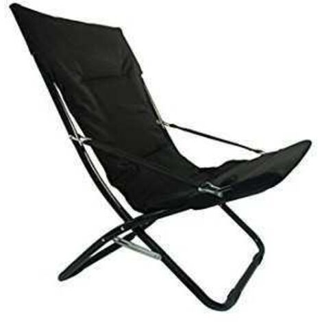 Sedia Sdraio Imbottita Blinky Canapone-Relax colore Nero