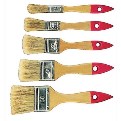 Pennelli Pittura Set 3PZ 4 Manico In Gomma Setole Sintetiche Verniciare  Smalto