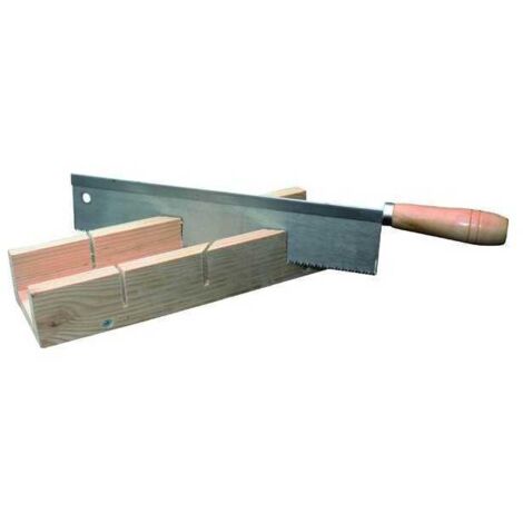 Cassetta Tagliacornici Vigor Base Legno con Sega mm. 300