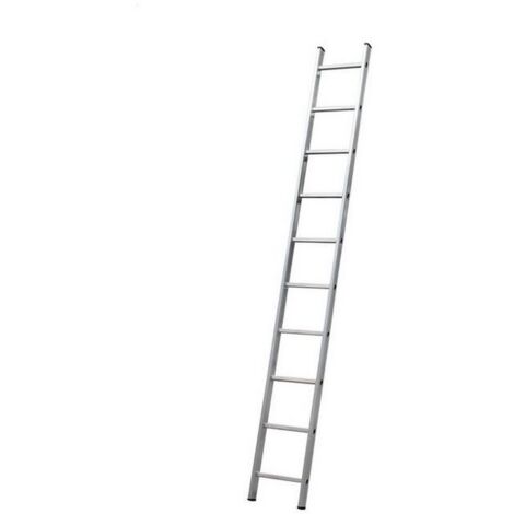 Scala ad un elemento in alluminio leggero e resistente con pioli a sezione quadrata -14 gradini