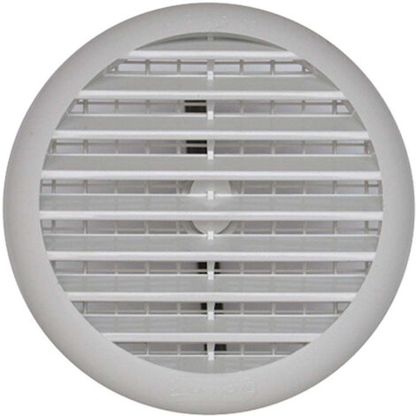 Griglia di ventilazione rotonda in plastica con rete, colore bianco, diametro 235 mm TUR200B (1/4)