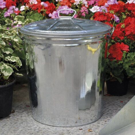 Secchio Raccoglicenere In Lamiera Zincata  Lt. 18
