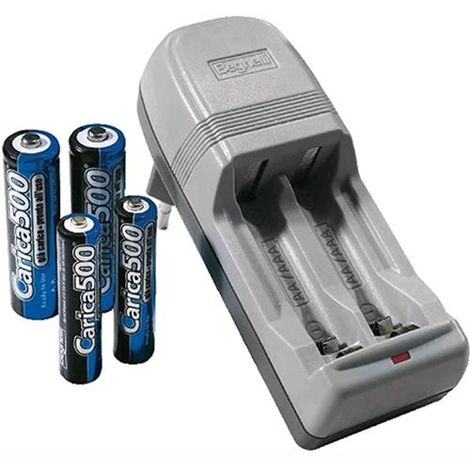 Caricabatterie carica caricatore batterie stilo ricaricabili pile A