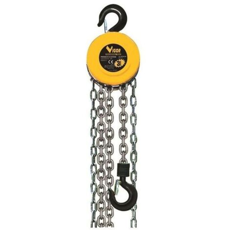 Paranco A Catena Vigor Vpc/1T Alzata Mt.3 Kg. 1000