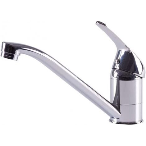 Miscelatore Brixo Tirreno 40 lavello monoforo – canna snodata, cartuccia Ø40 mm, ottone cromato (1/3)