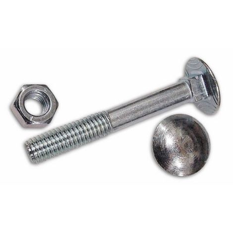 Rollentechnik Asse 20 mm x 130 mm M12 in acciaio zincato – Ruota per carriola – Accessori