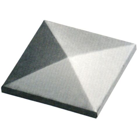 Copripilastro quadrato in Acciaio per Cancelli misura 40 mm Fc 165 4pz