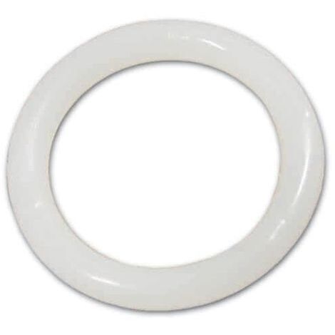 Anello Tubolare per Scorritenda in Moplen Pieno Bianco 26X35 mm conf. 250 Pz (1/2)