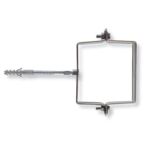 COLLARE ACCIAIO FISCHER QUADRO Ø100X100MM SCP100V VERN.MAR.