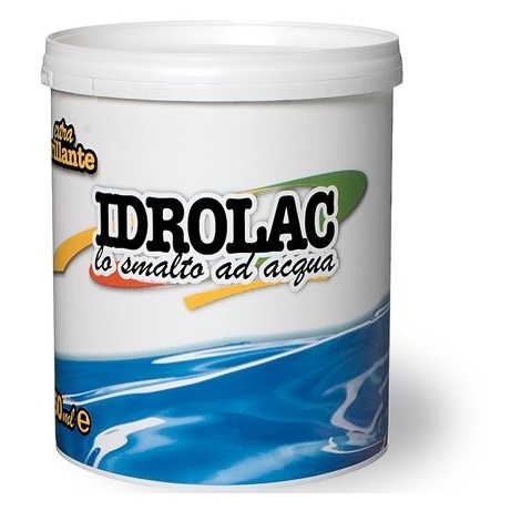 Smalto Acrilico ad Acqua Idrolac Laiv colore Bianco Satinato 2,5 Lt.