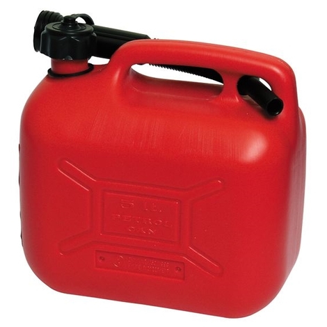 Tanica in PVC Rossa per Carburante Benzina Combustibili Maurer 5 Litri CEE