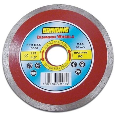 Disco Diamantato Corona Continua Pc 115 mm Grinding per Ceramica e Marmo (1/2)