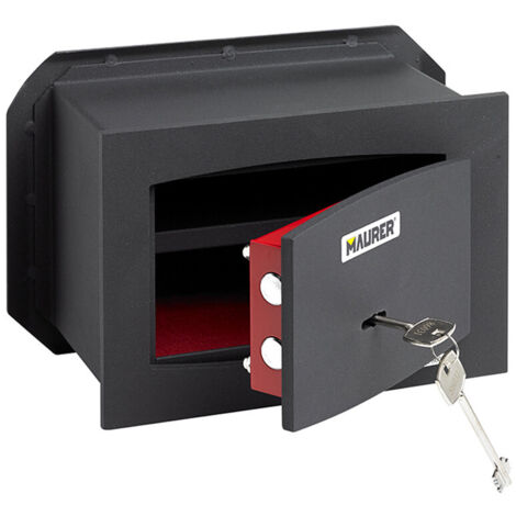 CASSAFORTE A MURO con CHIAVE MAURER 26X18X15 cm Telaio in Acciaio Monoblocco