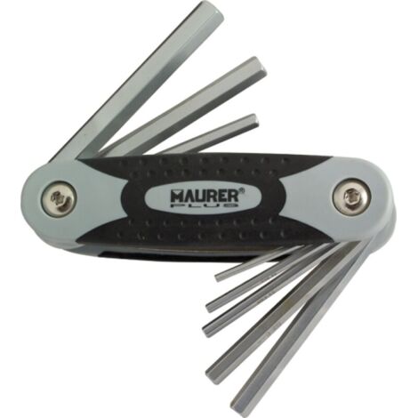 CHIAVI ESAGON.MASCHIO IN SERIE MAURER PLUS 8PZ PIEGHEV. - CF. BLISTER