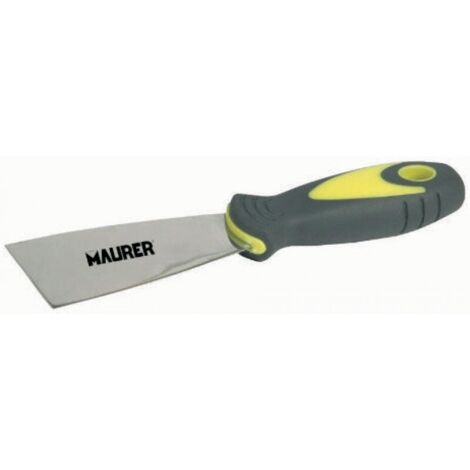 Spatola in acciaio Inox per Stuccatori 40 mm Manico in Gomma Maurer 6 pezzi