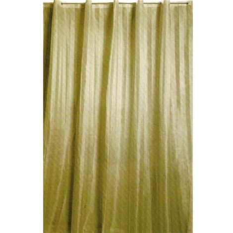 Tenda Doccia in Poliestere impermeabile 120X200 RIGONE BEIGE MAURER con  ganci