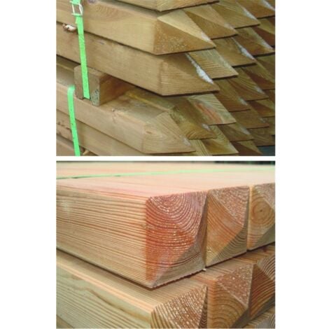 MONTANTE Palo per STACCIONATA/CANCELLETTO LEGNO Impregnato in autoclave 7X7X150H