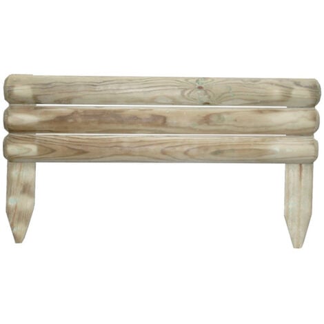 RECINZIONE LEGNO Impregnato in autoclave Mod ORIZZONTALE 55X5X15/30H CM PAPILLON