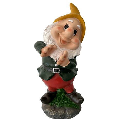 Nano da Giardino in poliresina Altezza 28 cm Statuetta Gnomo per esterno GONGOLO - 3 Gongolo