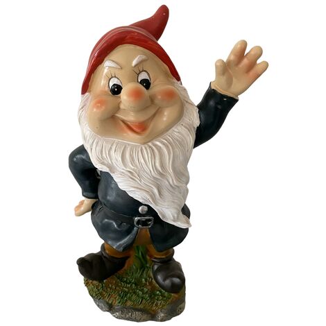 Nano da Giardino in poliresina Altezza 28 cm Statuetta Gnomo per esterno EOLO - 5 Eolo