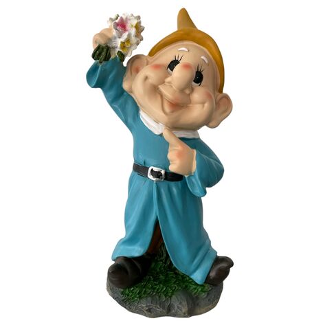 Nano da Giardino in poliresina Altezza 28 cm Statuetta Gnomo per esterno CUCCIOLO - 6 Cucciolo